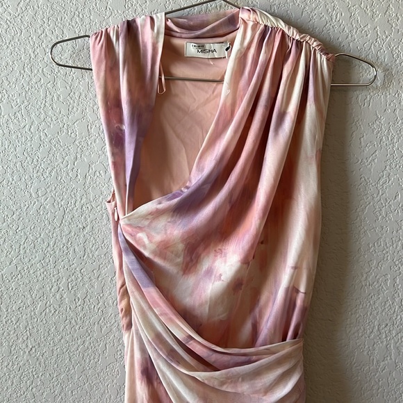 MISHA COLLECTIONS TILLIE MESH MIDI DRESS - Picture 5 of 14